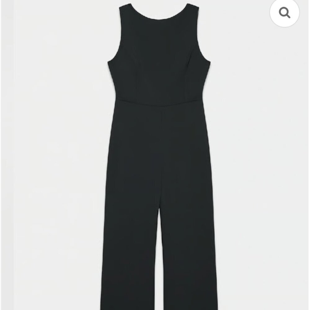 Wilfred Black V-Back Wide-Leg Jumpsuit - Picture 10 of 10